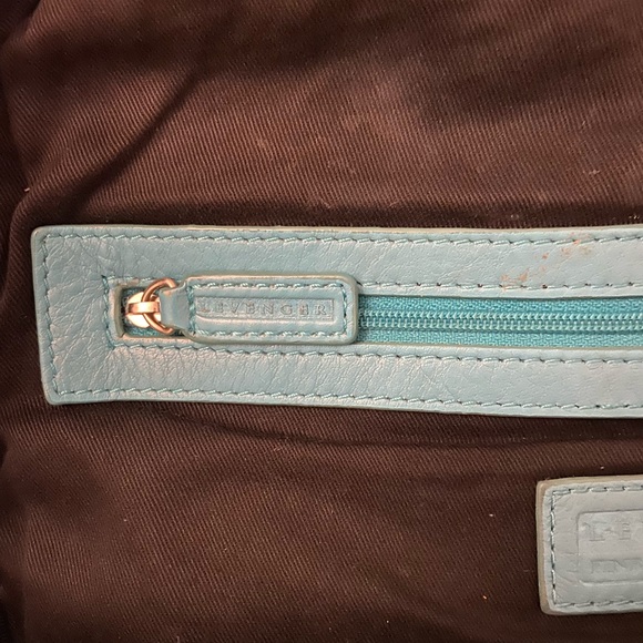 RARE Levenger Leather Turquoise Backpack!! - Picture 10 of 10